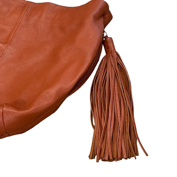 HOBO Gardner Large Leather Tassel Hobo Bag - Picture 2 of 16